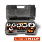 Аренда набора клуппов Sparta 1/4-3/8-1/2-3/4-1-1.25" (плашкодержатель с трещеткой, 9 предметов) в компании ГенПрокат