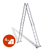 ПРОКАТ АЛЮМИНИЕВОЙ ЛЕСТНИЦЫ ТРАНСФОРМЕР 4 х 7 в компании ГенПрокат