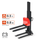 Аренда штабелера самоподъемного электрического (0,8 м / 0,5 т) в компании ГенПрокат