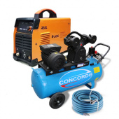 Аренда комплекта плазмореза Сварог REAL CUT 45 L207 + компрессор 100 л. + шланг в компании ГенПрокат