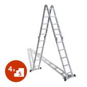 ПРОКАТ АЛЮМИНИЕВОЙ ЛЕСТНИЦЫ ТРАНСФОРМЕР 4 х 5 в компании ГенПрокат