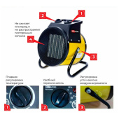 Аренда тепловой электрический пушки  REDVERG RD-EHC2 в компании ГенПрокат